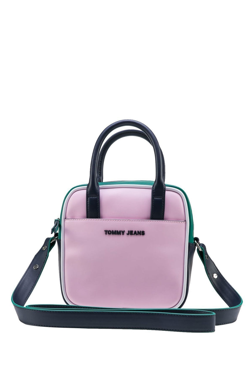 Tommy Hilfiger TJW Femme Pu Satchel Kadın El Çantası Pink Green