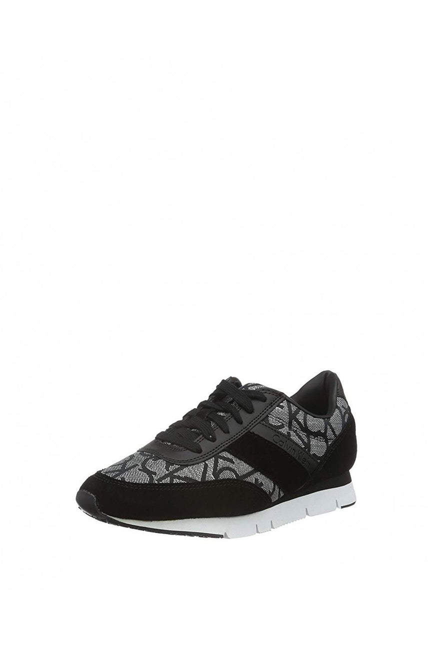 Calvin Klein Tea Metallic Jacquard Kadın Sneakers Siver - Black
