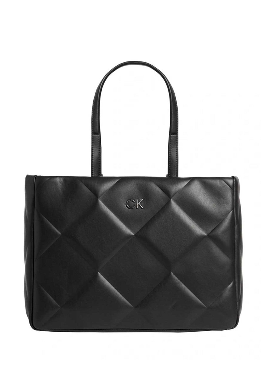 Calvin Klein Re-Lock Qouılt Bags Kadın Omuz Çantası Siyah