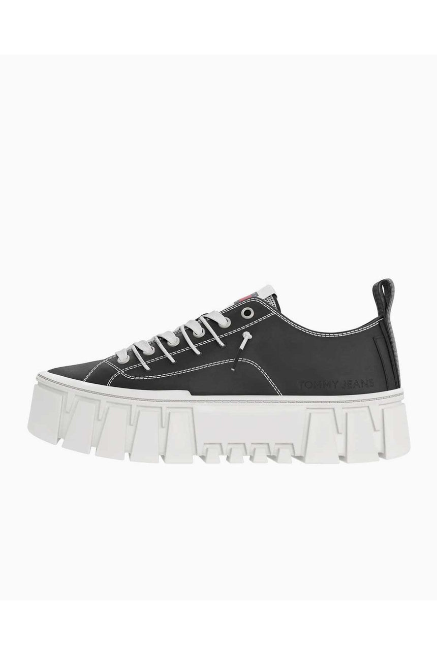Tommy Hilfiger Platform Low Top Sneakers Black
