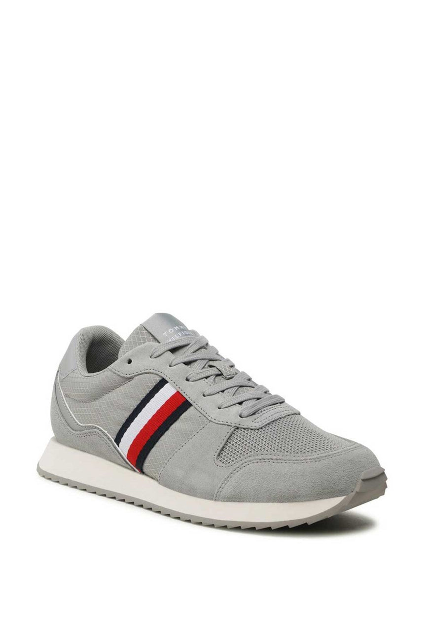 Tommy Hilfiger Runner Evo Mix Erkek Sneakers Grey