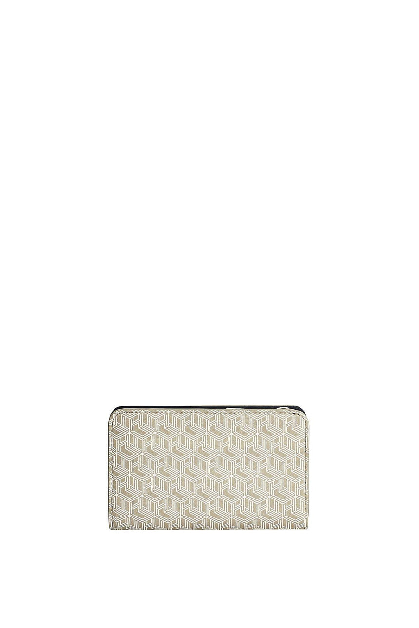 Tommy Hilfiger Iconic Tommy Med Half Za Mono Kadın Cüzdanı Stone Monogram