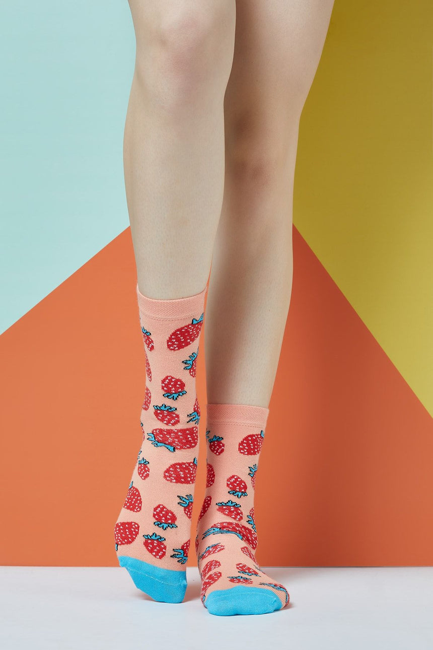 The Socks Company Strawbarries Çorap Renkli