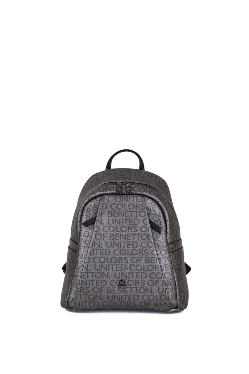 Benetton Mono Kadın Sırt Çantası Platin - Siyah