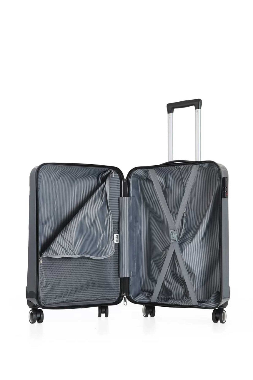 ÇÇS Trolley 55 Cm Valiz Gümüş