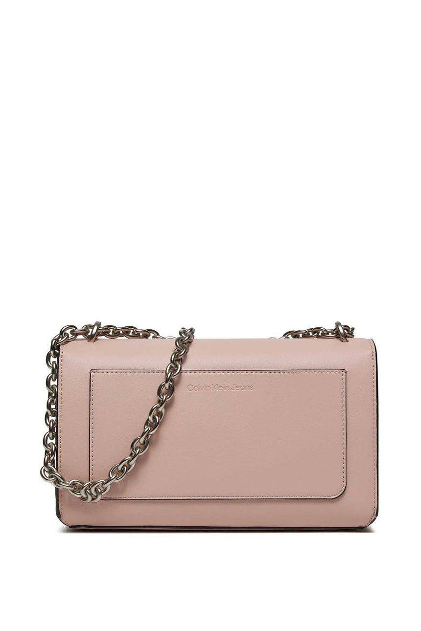 Calvin Klein Mono Flap Zincirli Çapraz Askılı Çanta Pink