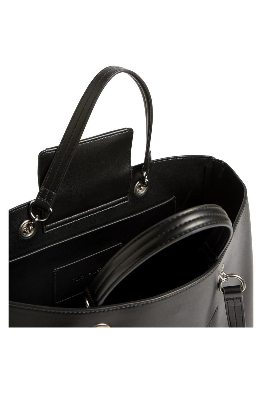 Calvin Klein CK Kabartma Logolu Shopper Kadın Omuz Çantası Black