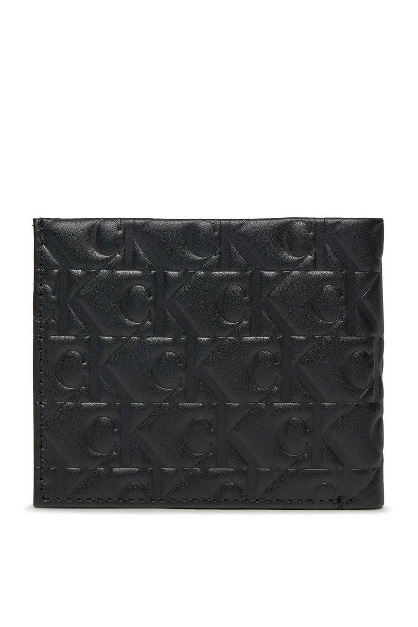 Calvin Klein Logo Print Bifold Erkek Cüzdanı Black