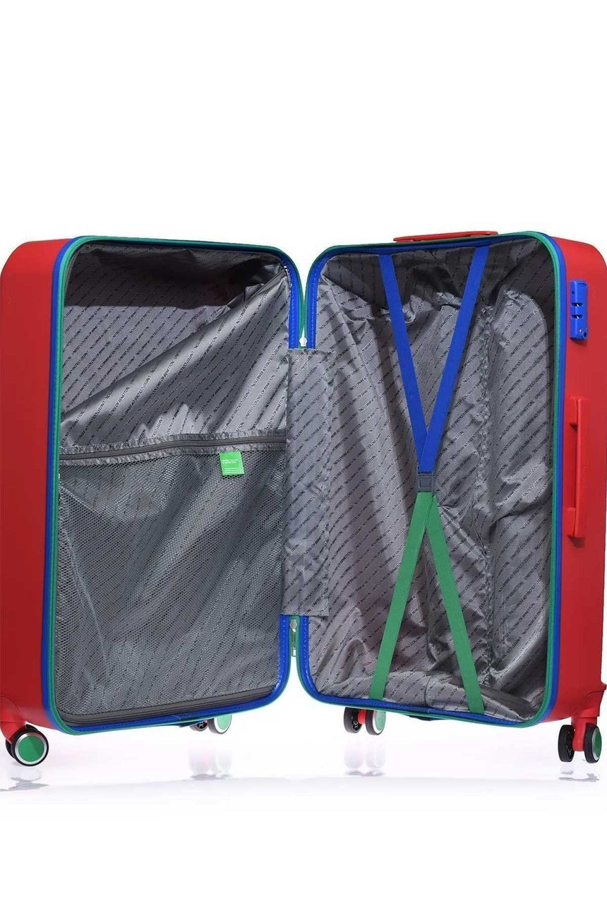 Benetton Büyük Boy 70 Cm Valiz Kırmızı