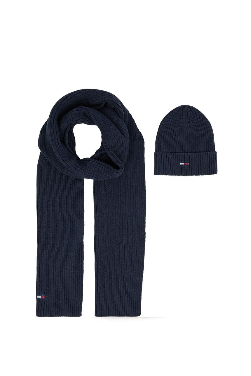 Tommy Hilfiger Tjw Beanıe And Scarf Gp Şal Blue