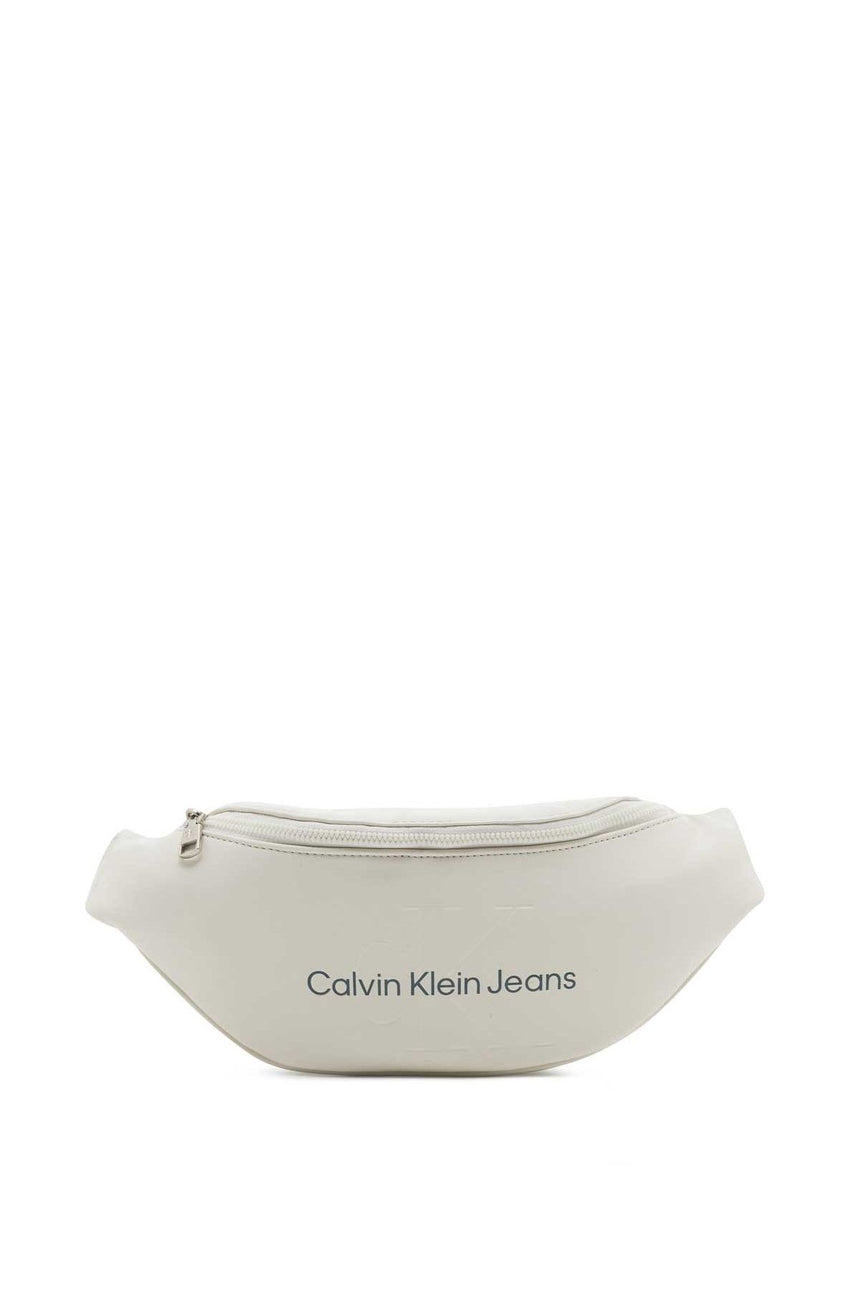 Calvin Klein Erkek Monogram Yumuşak Bel Çantası White