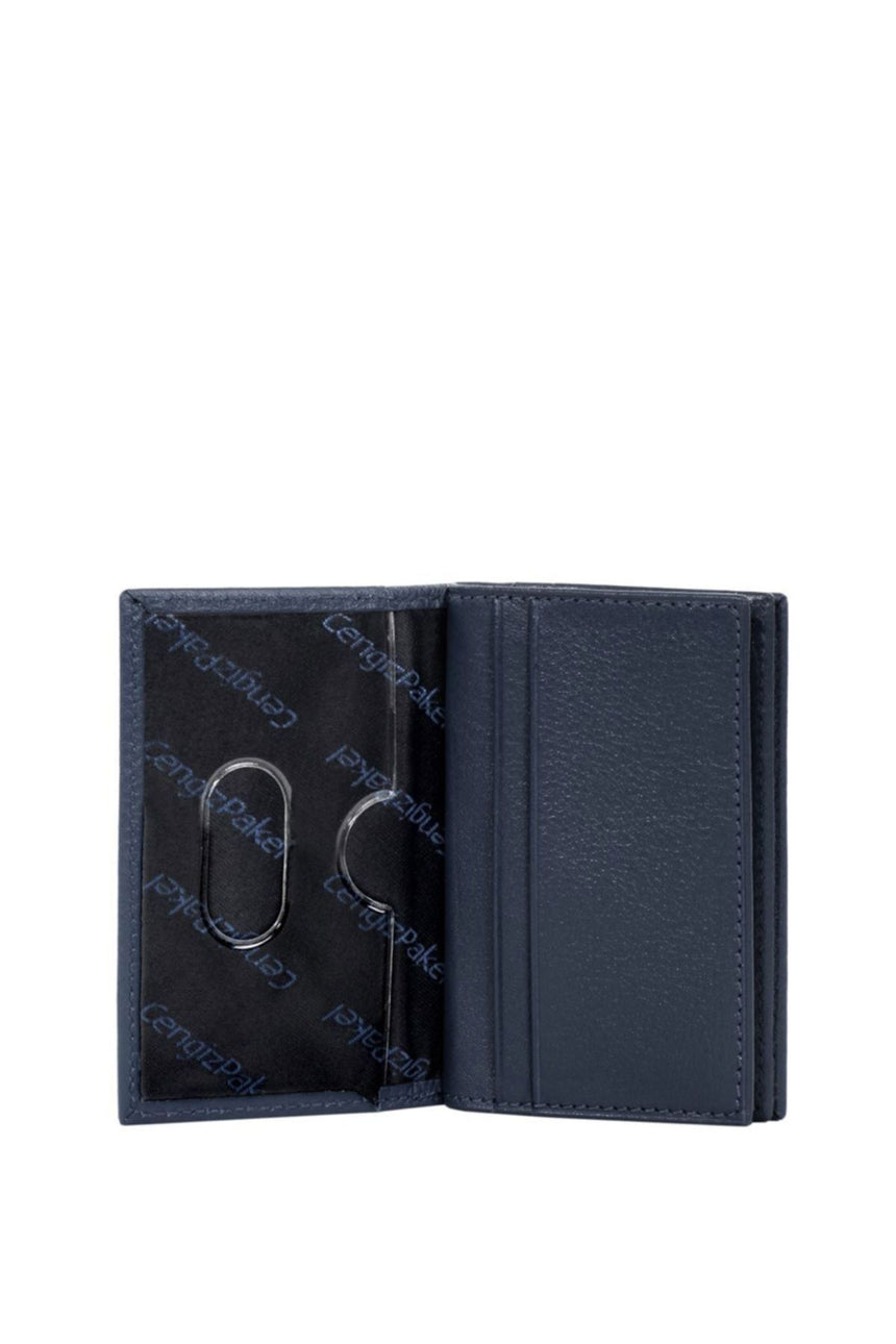 Cengiz 4 Blok Şeffaf Bölmeli Erkek Portföyü Lacivert