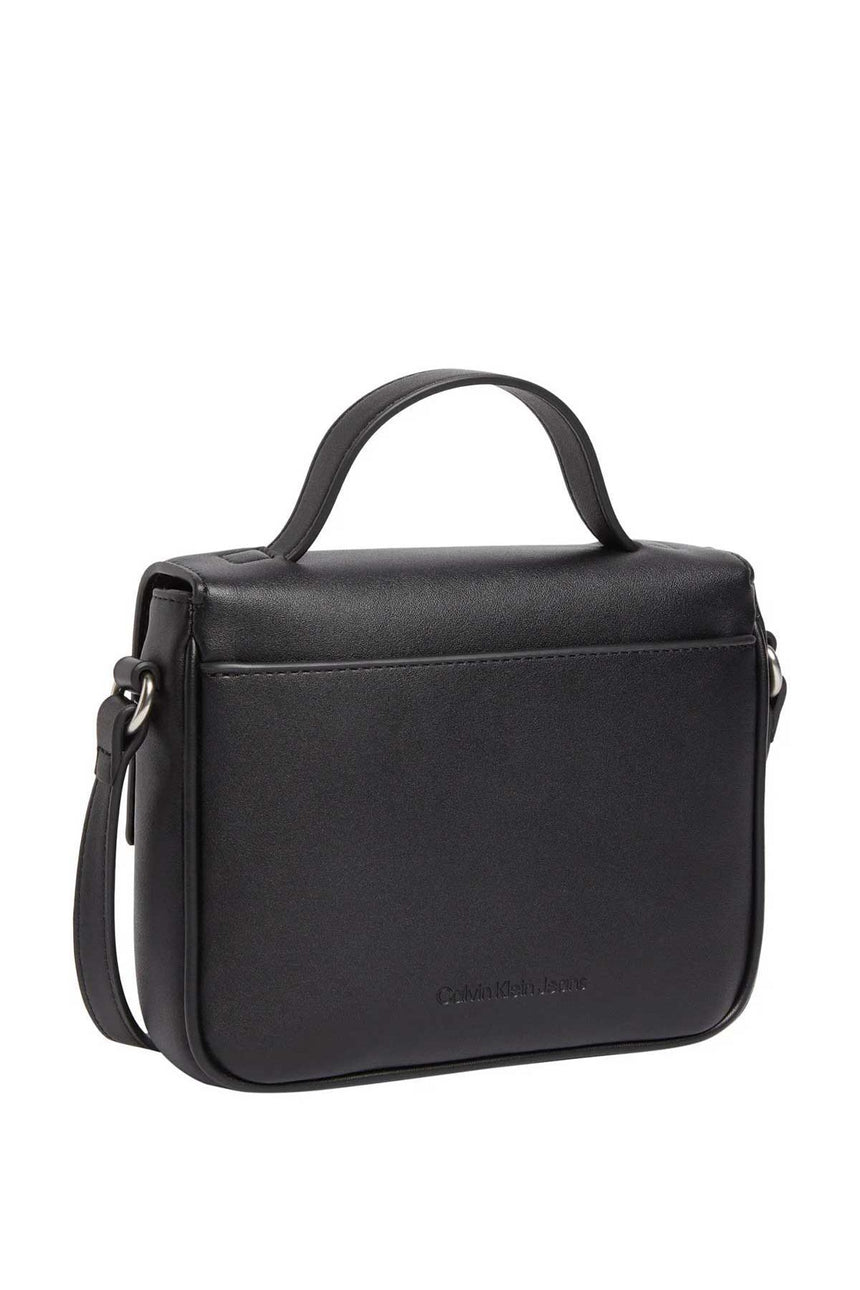 Calvin Klein Sculpted Boxy Flap Mono Omuz Çantası Black
