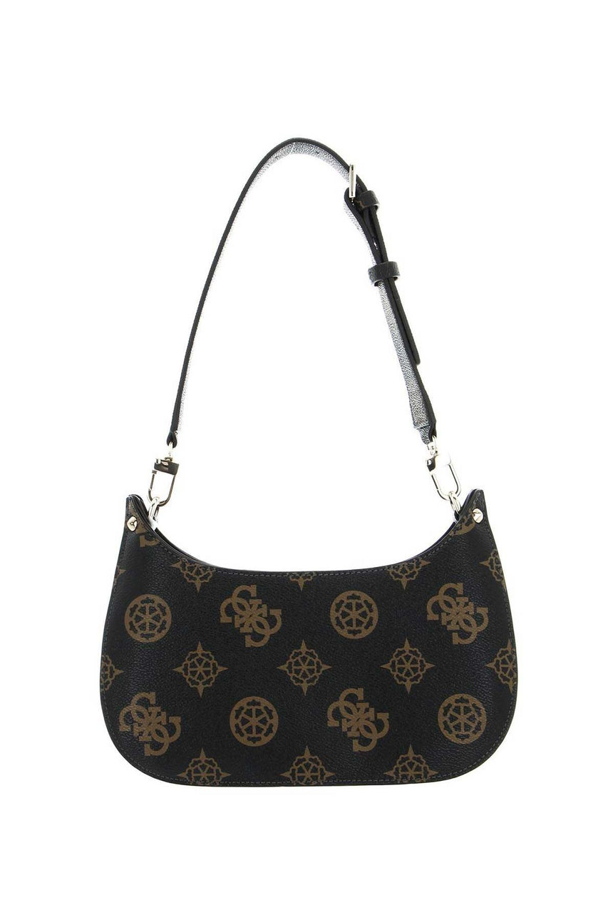 Guess Meridian Mini Top Omuz Çantası Mocha Logo