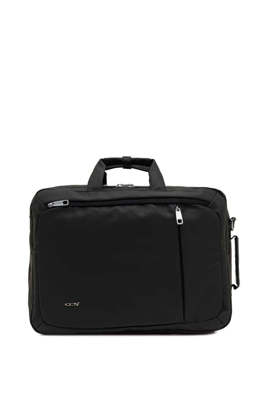 ÇÇS Fermuarlı Çapraz Askılı Evrak - Laptop Çantası Black