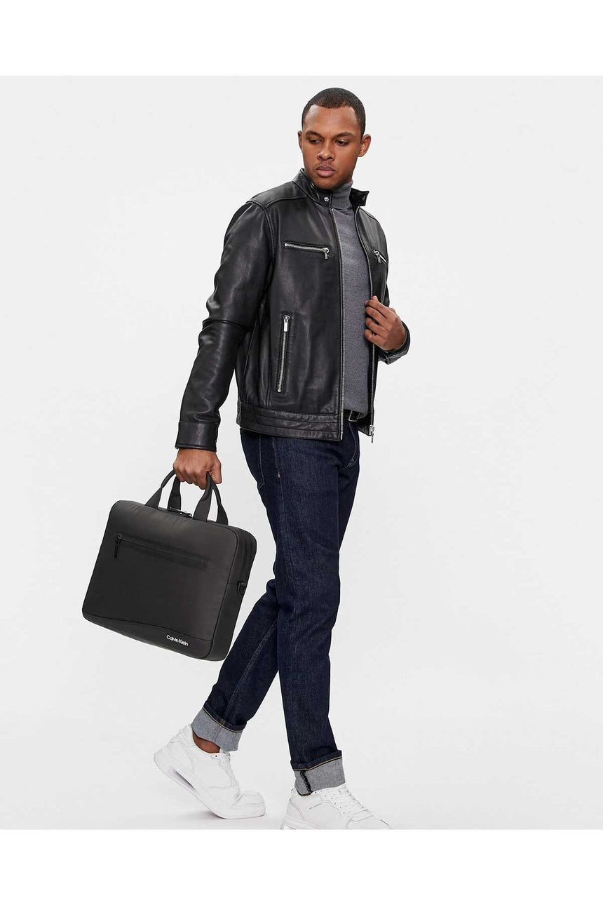 Calvin Klein Rubberized Laptop Çantası Black