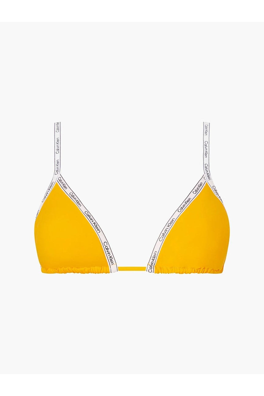 Calvin Klein İp Askılı ve Bağcıklı Üçgen Kadın Bikini Üstü Blazing Sun