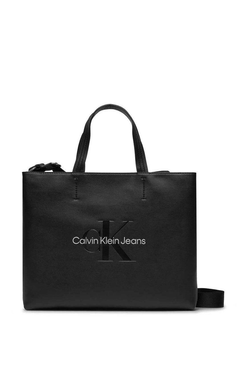 Calvin Klein Sculpted Mini Slim Tote Mini El Çantası Black