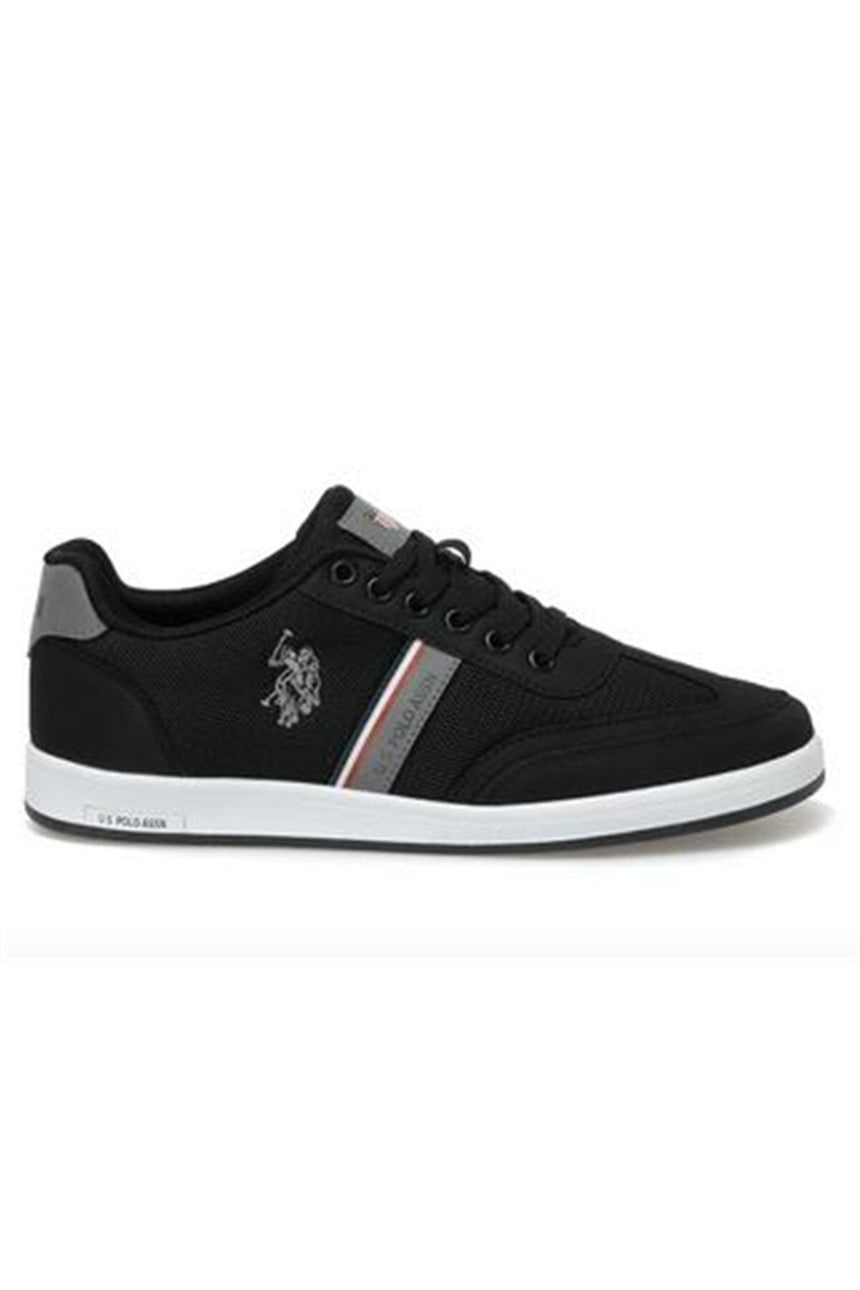 Us Polo Assn 3M Kares 3Fx Erkek Sneakers Siyah