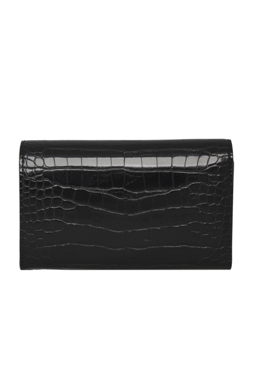 Tommy Hilfiger Th Lock Med Flap Kadın Cüzdanı Black