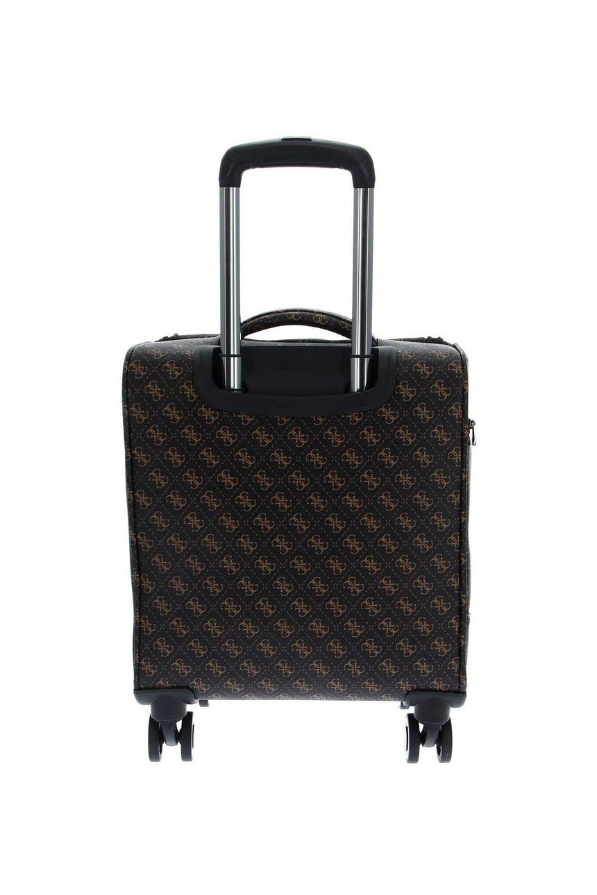 Guess Divvy Wheeled Unders Kabin Boy Valiz Brown Mono