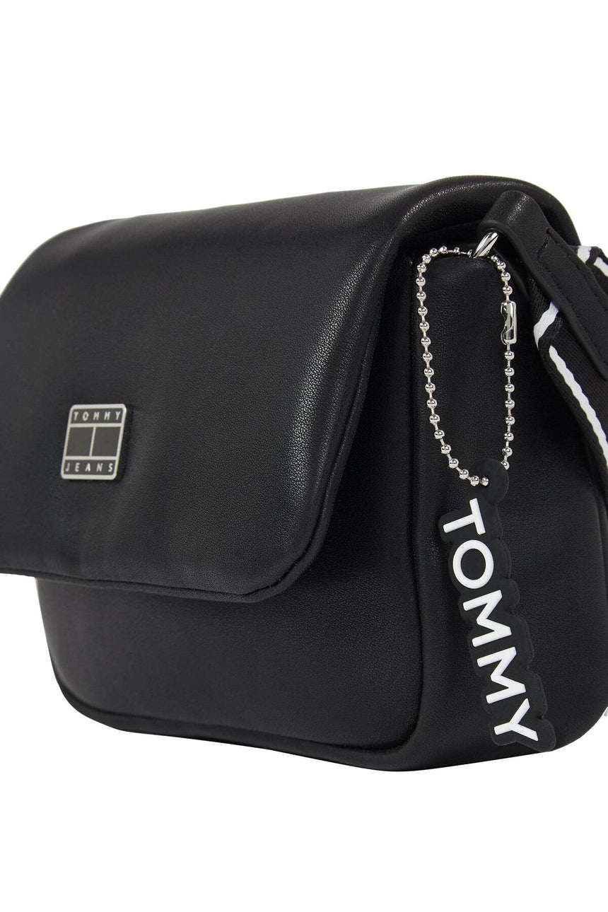 Tommy Hilfiger City Girl Small Flap Crossover Çapraz Askılı Çanta Black