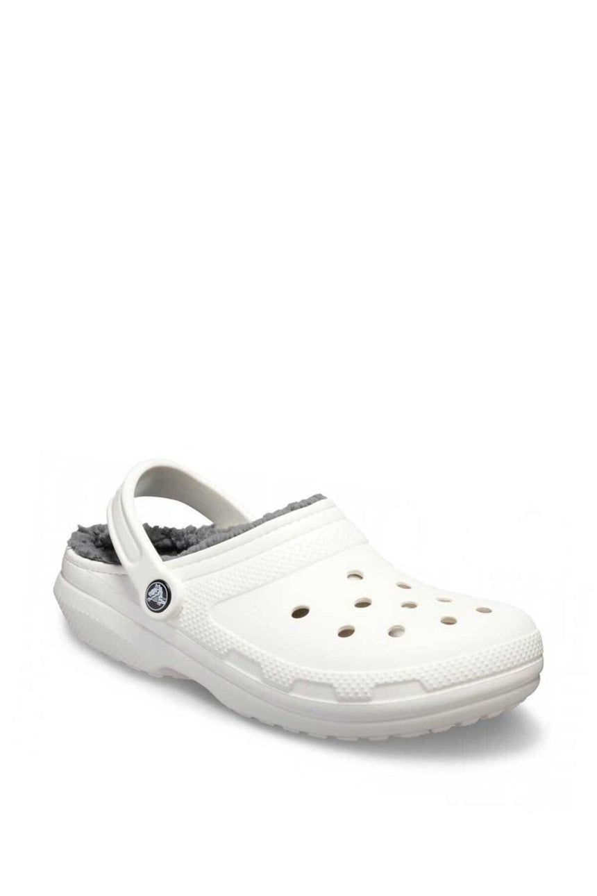 Crocs Classic Lined Clog Erkek Terlik White/Grey