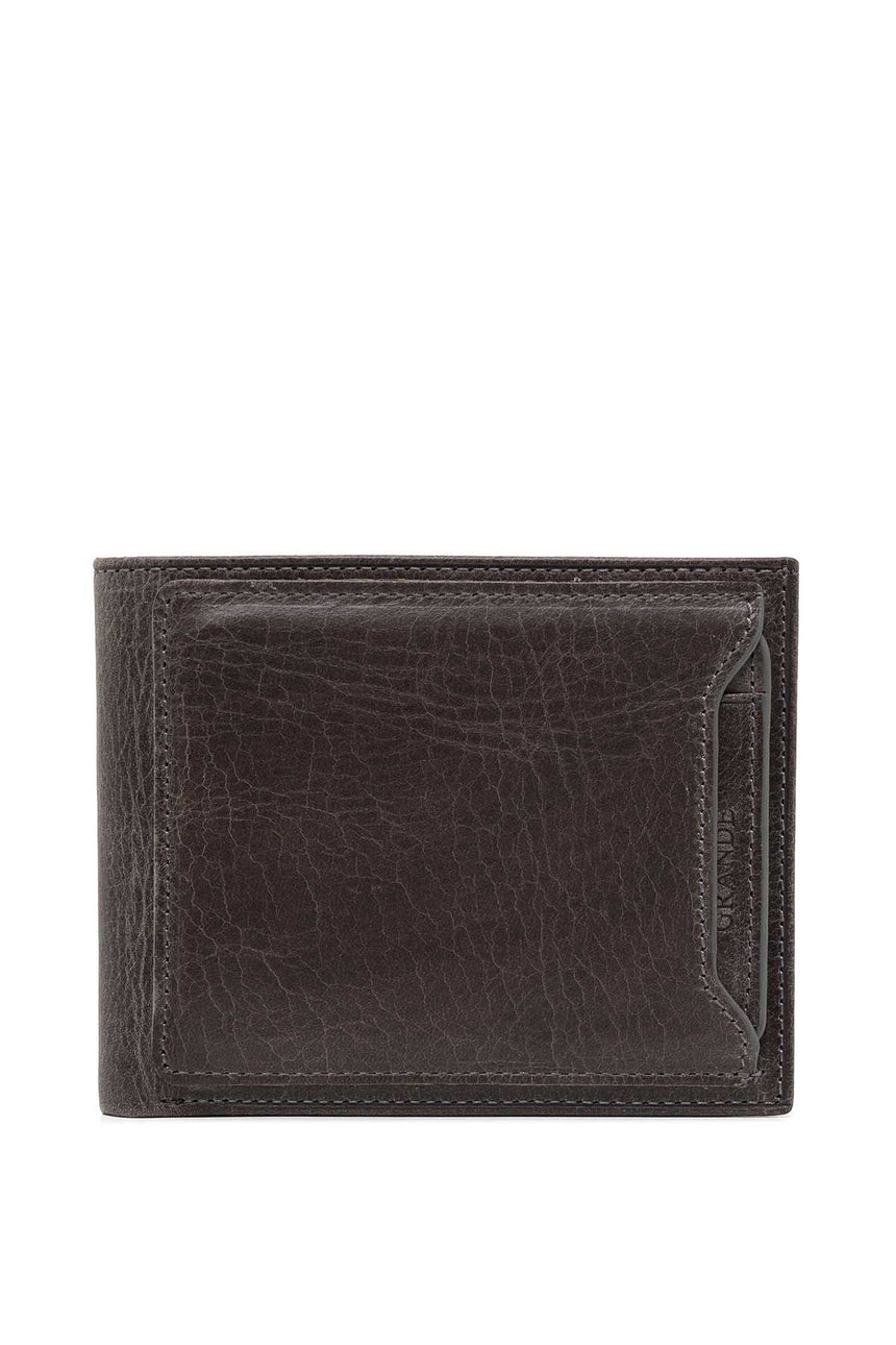 Grande Çıkarılabilir Kartlıklı Erkek El Portföyü Crazy Gri