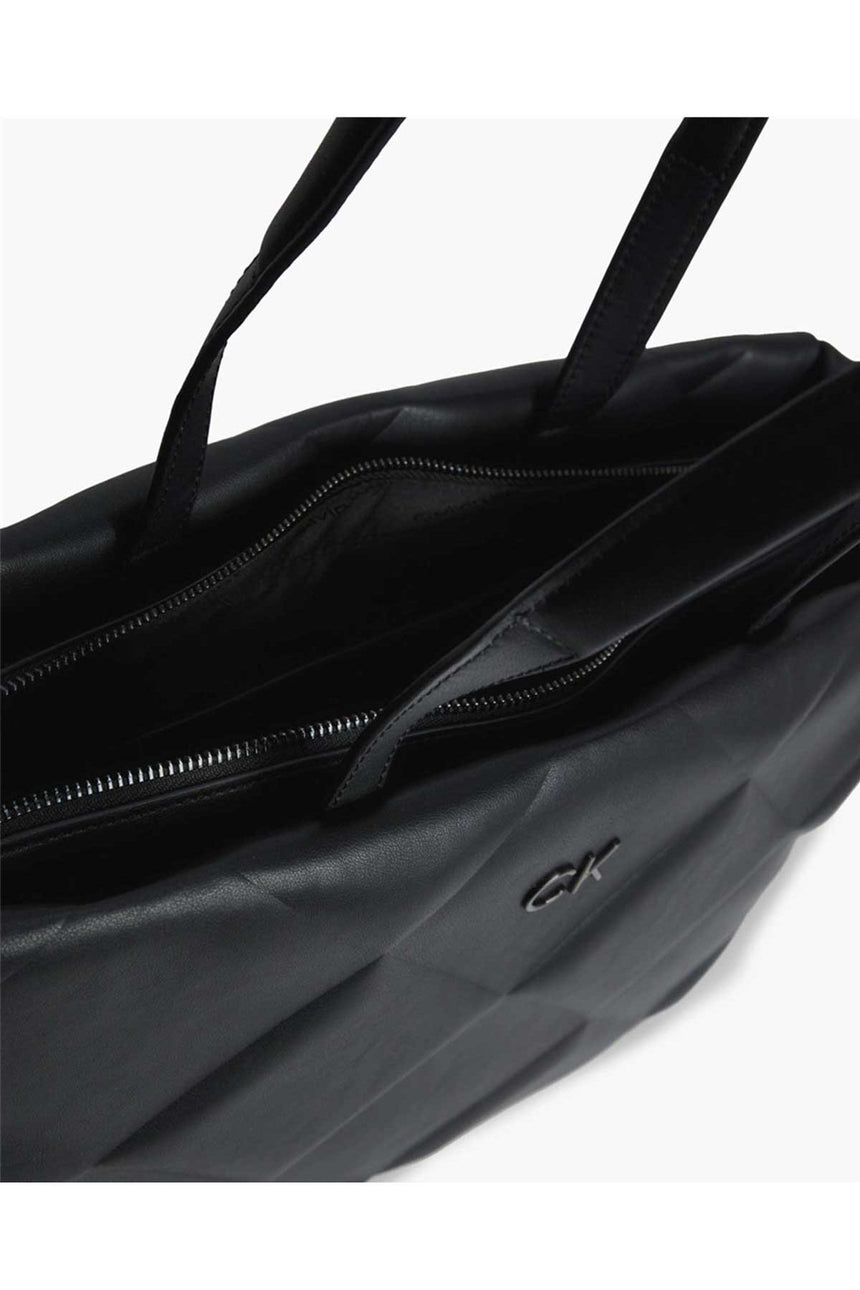 Calvin Klein Re-Lock Qouılt Bags Kadın Omuz Çantası Siyah