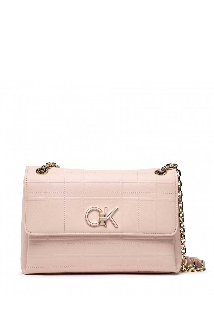 Calvin Klein Re-Lock Conv X Body Quilt Kadın Omuz Çantası Spring Rose