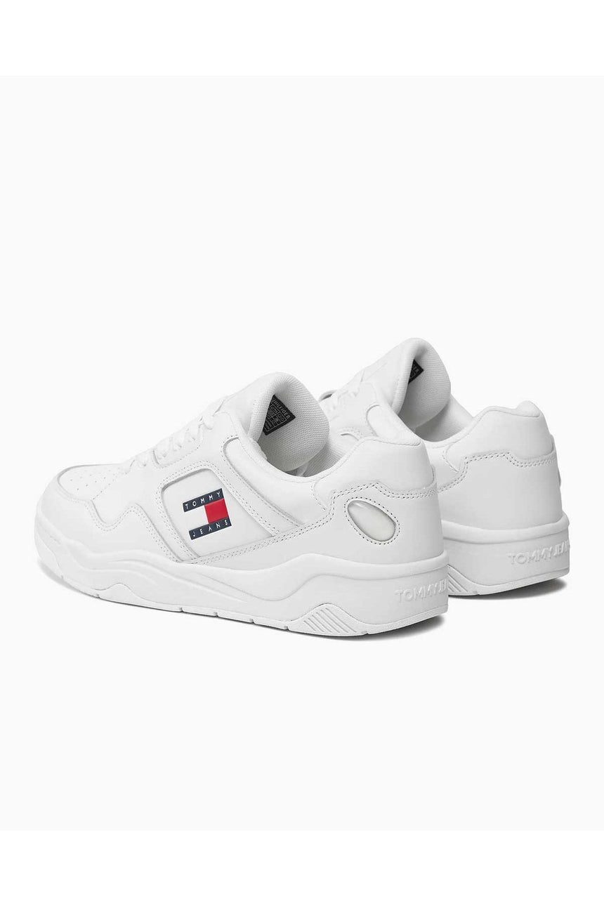 Tommy Hilfiger Leather Outsole Low Top Sneakers White