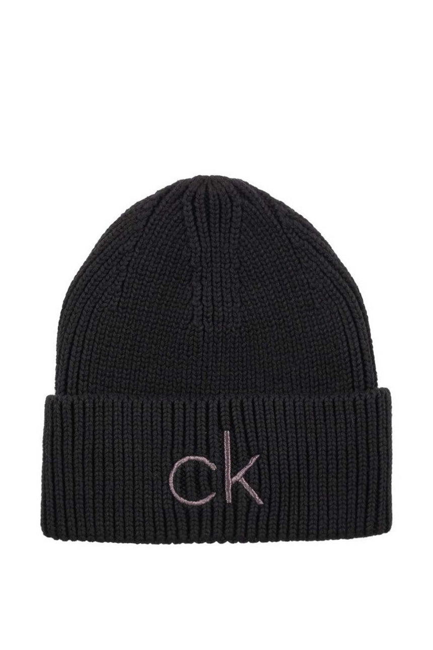 Calvin Klein Essentials Beanie Kadın Bere CK Black