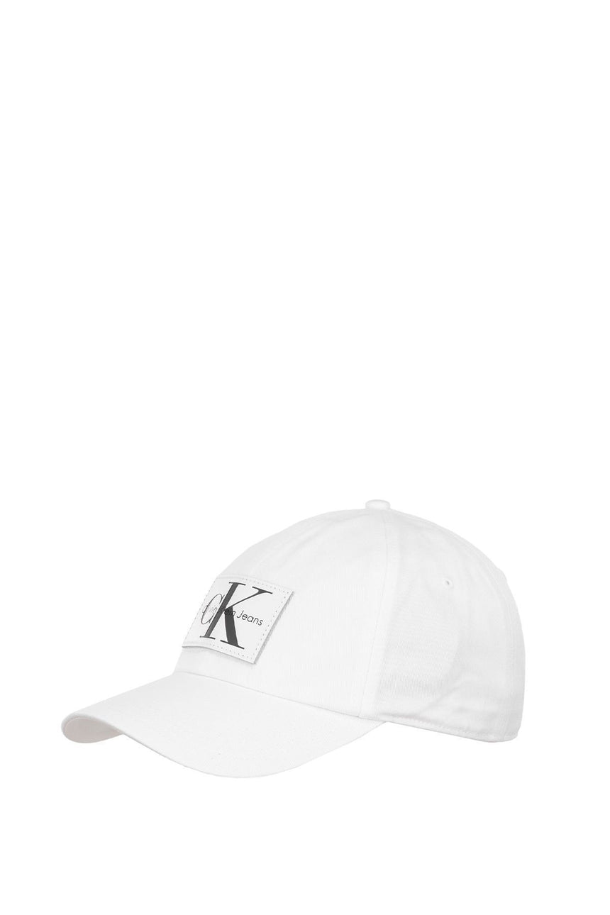 Calvin Klein J Re-İssue Leather Patch Baseball Cap W Şapka White