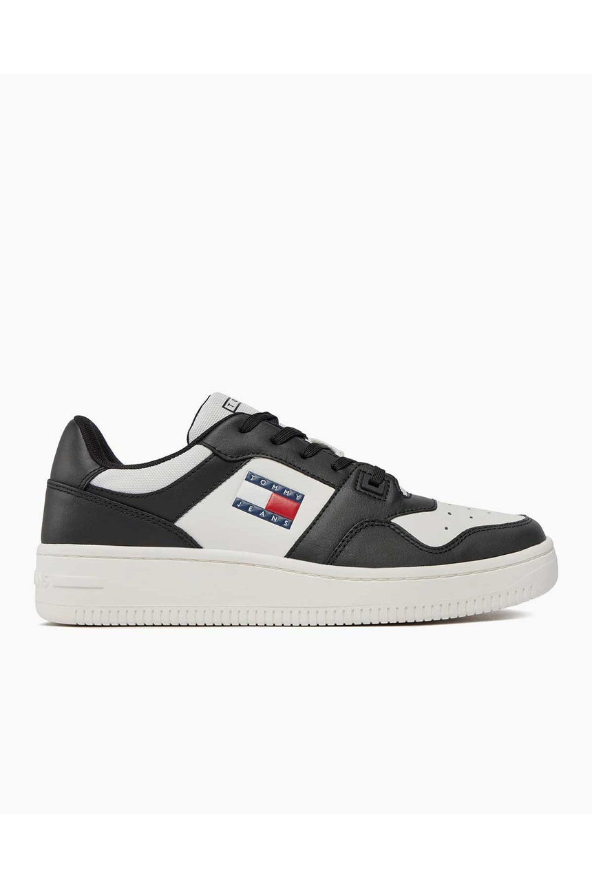 Tommy Hilfiger Retro Basket Low Top Sneakers Black/Ecru