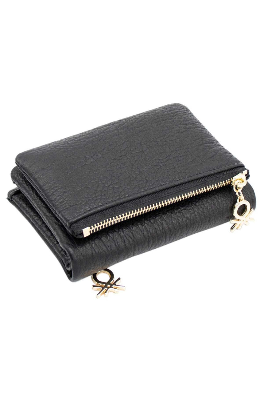 Benetton Retro Small Kadın Cüzdanı Siyah