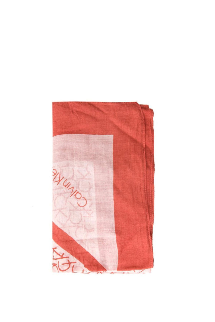 Calvin Klein Allover Şal Scarlet