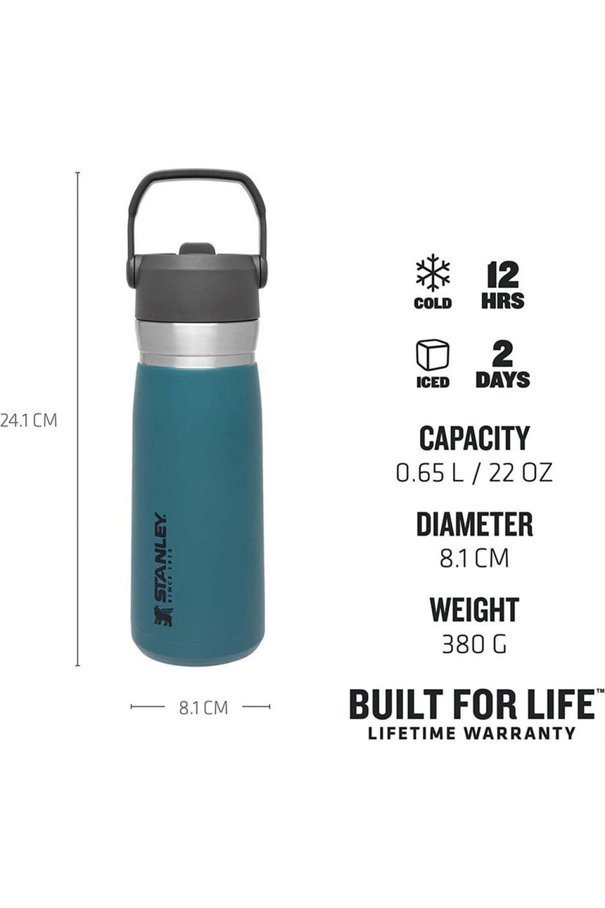 Stanley The IceFlow™ Flip Straw 0.65L. Pipetli Su Termosu Lagoon