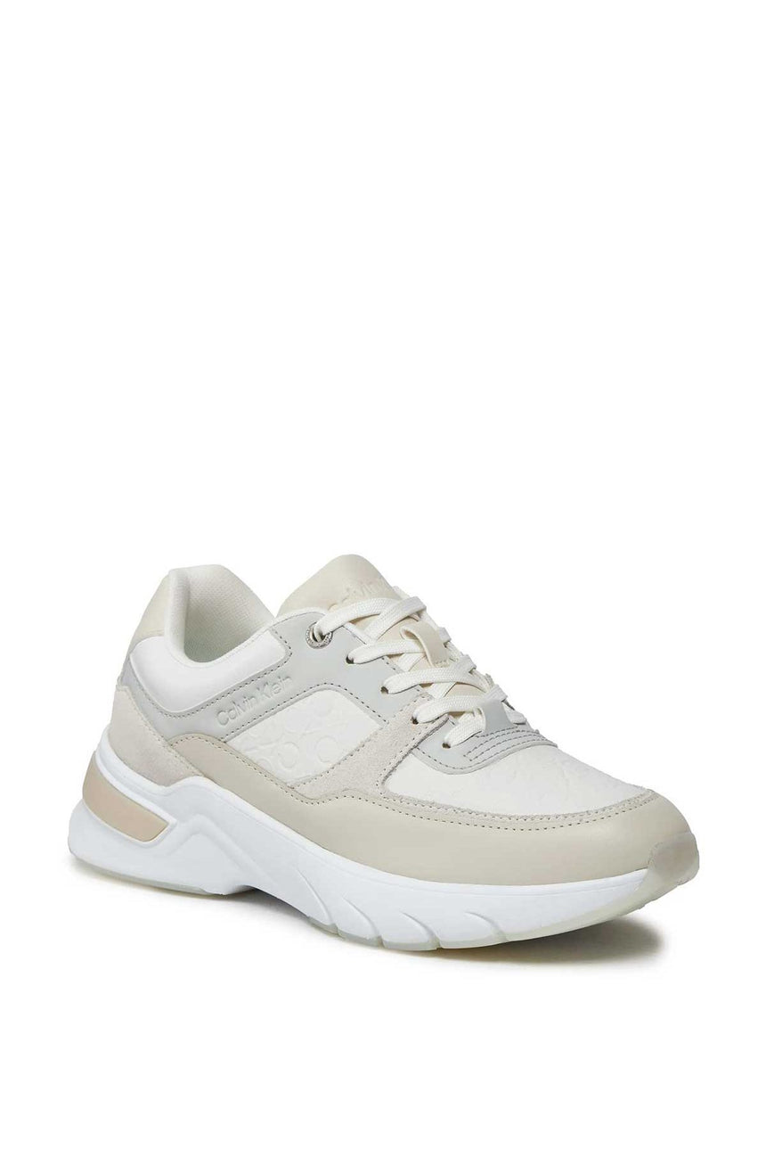 Calvin Klein Elevated Runner Mono Mix Sneakers Beige