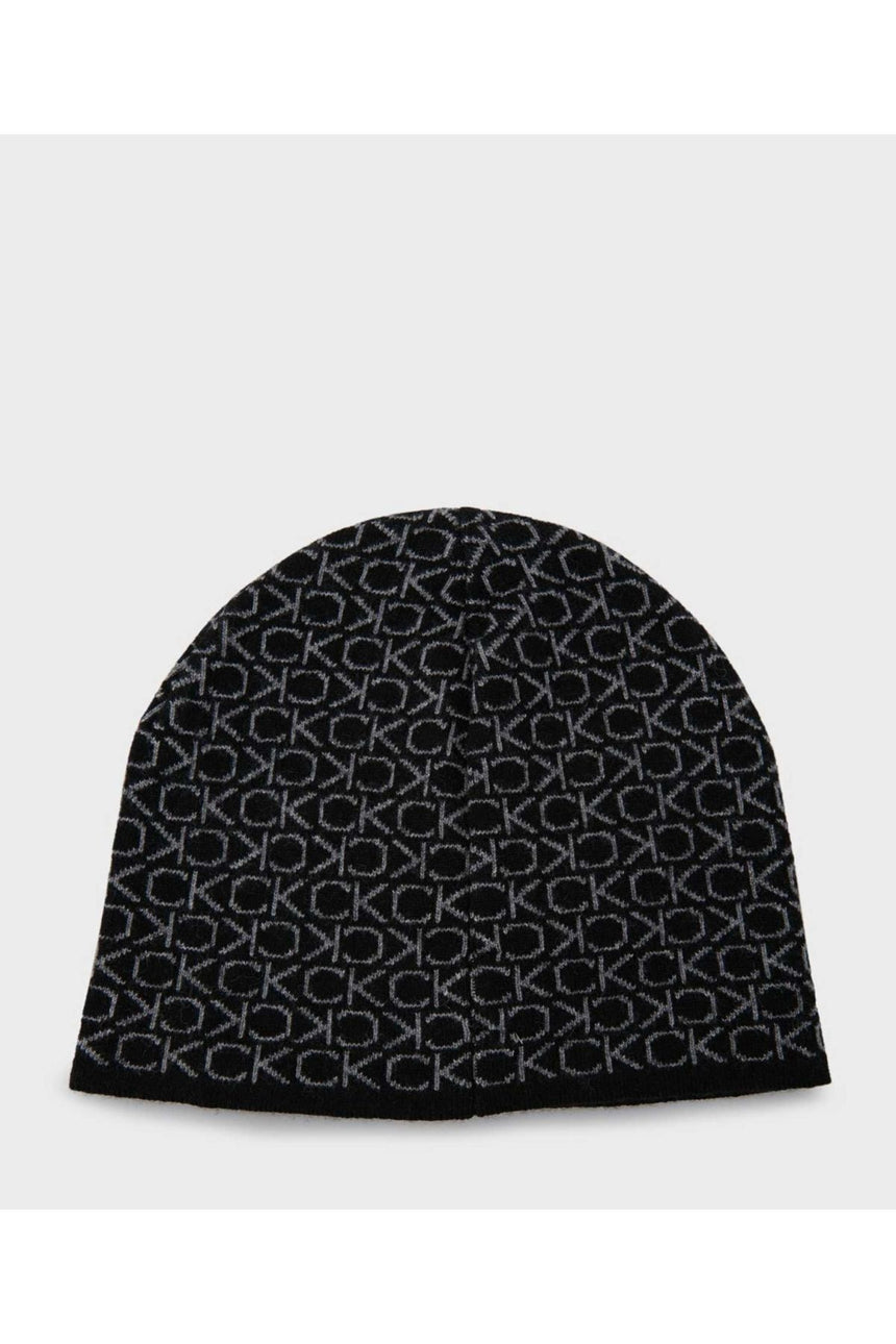 Calvin Klein Monogram Desenli Erkek Bere Black