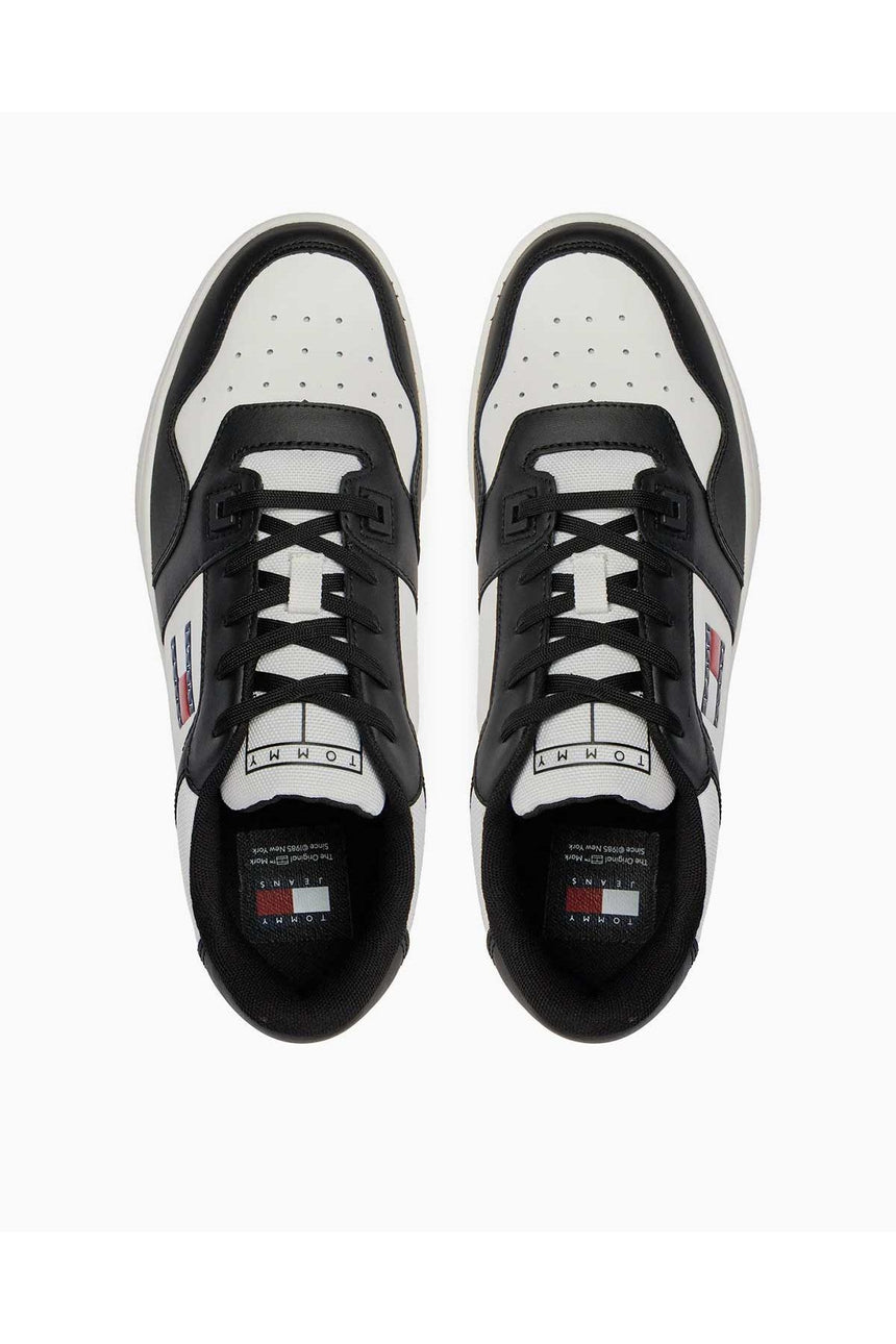Tommy Hilfiger Retro Basket Low Top Sneakers Black/Ecru
