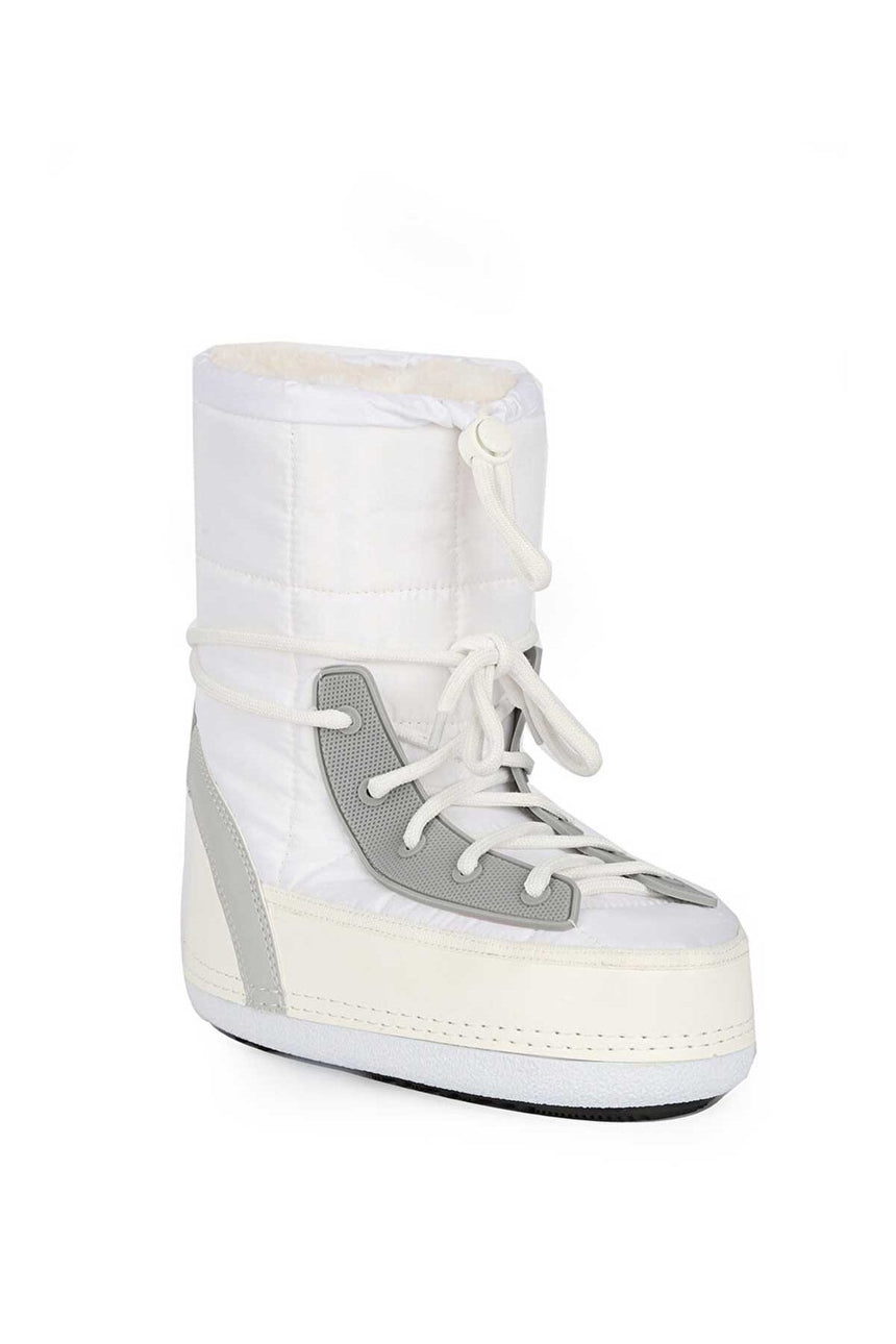 Benetton Suni Deri Bot Beyaz