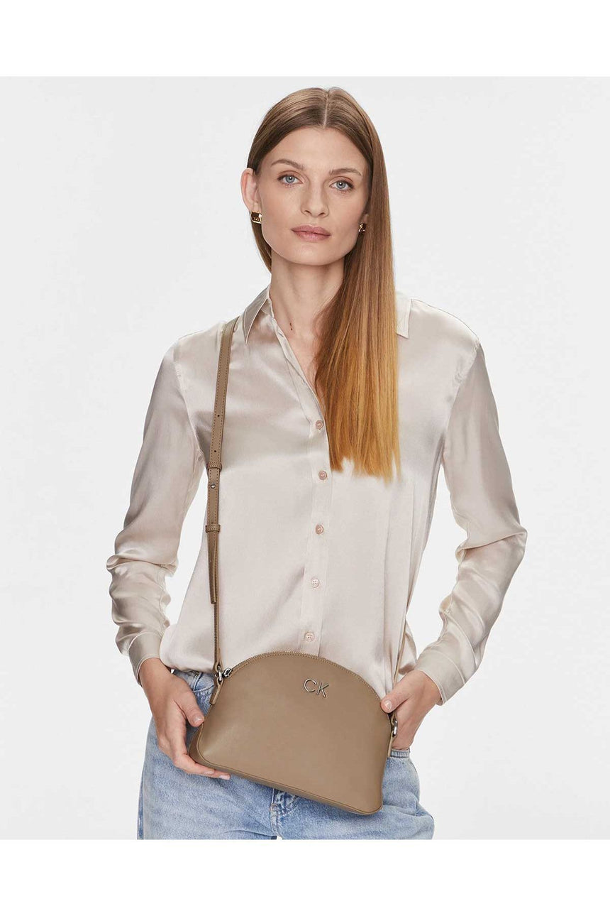 Calvin Klein Re-Lock Seasonal Crossbody Çapraz Askılı Çanta Grey