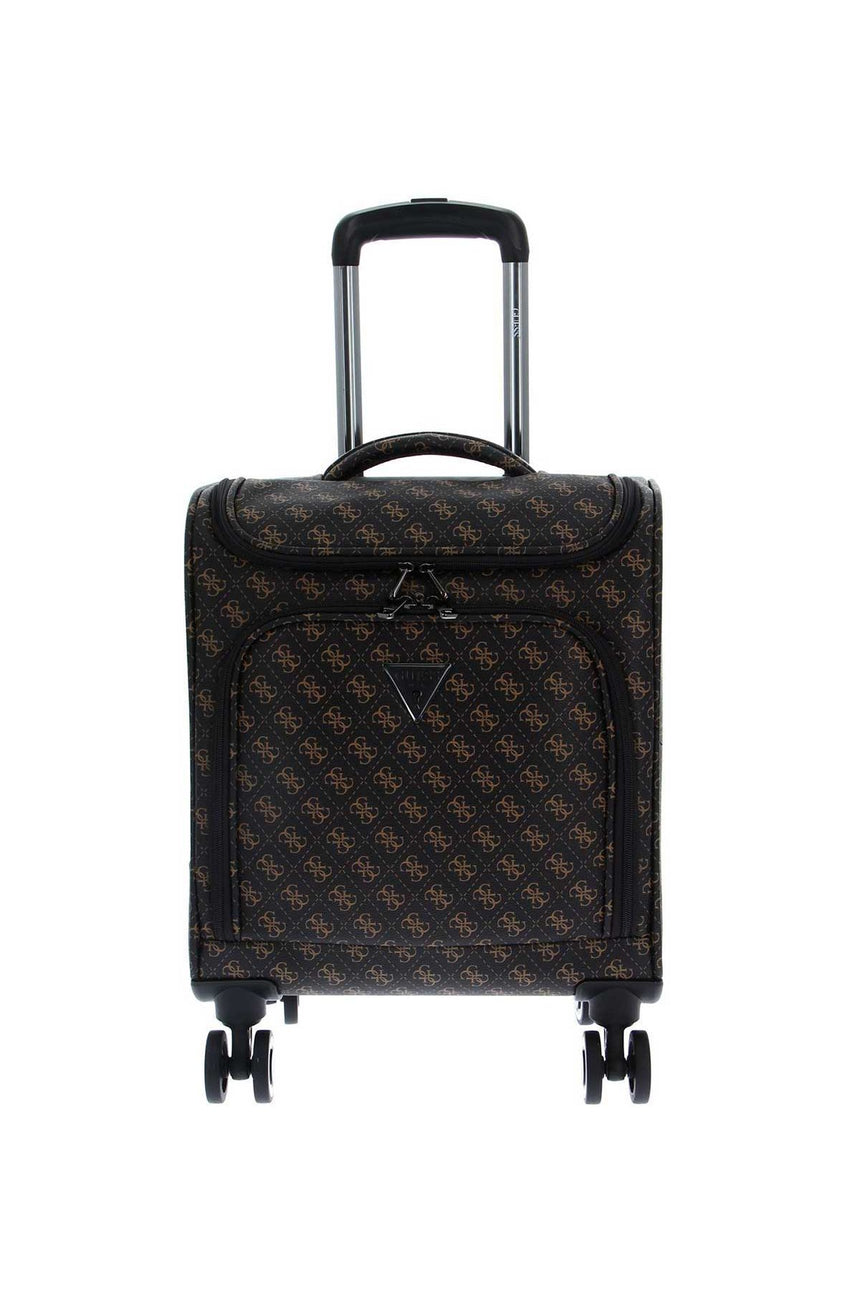 Guess Divvy Wheeled Unders Kabin Boy Valiz Brown Mono