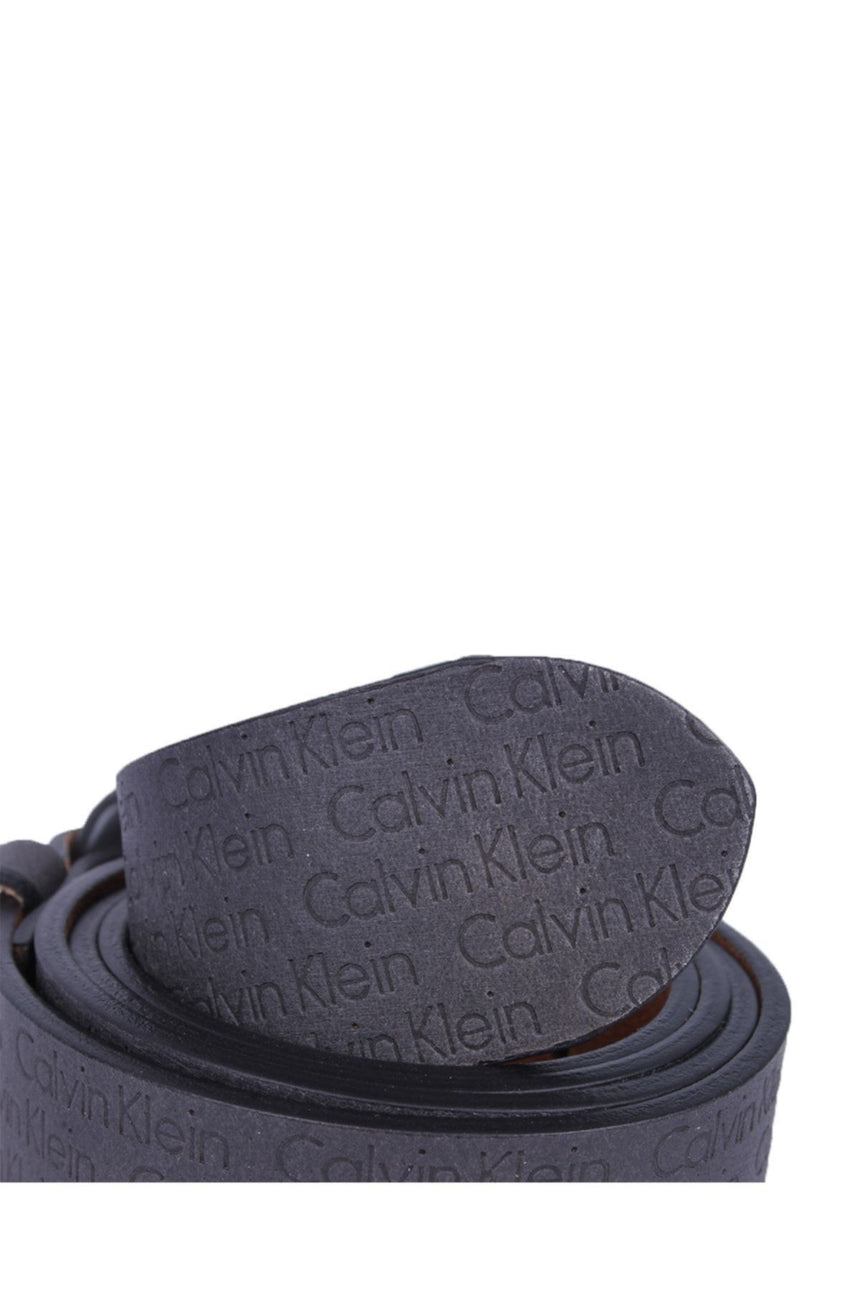 Calvin Klein Basic Ck Logo 100 cm Erkek Kemer Black