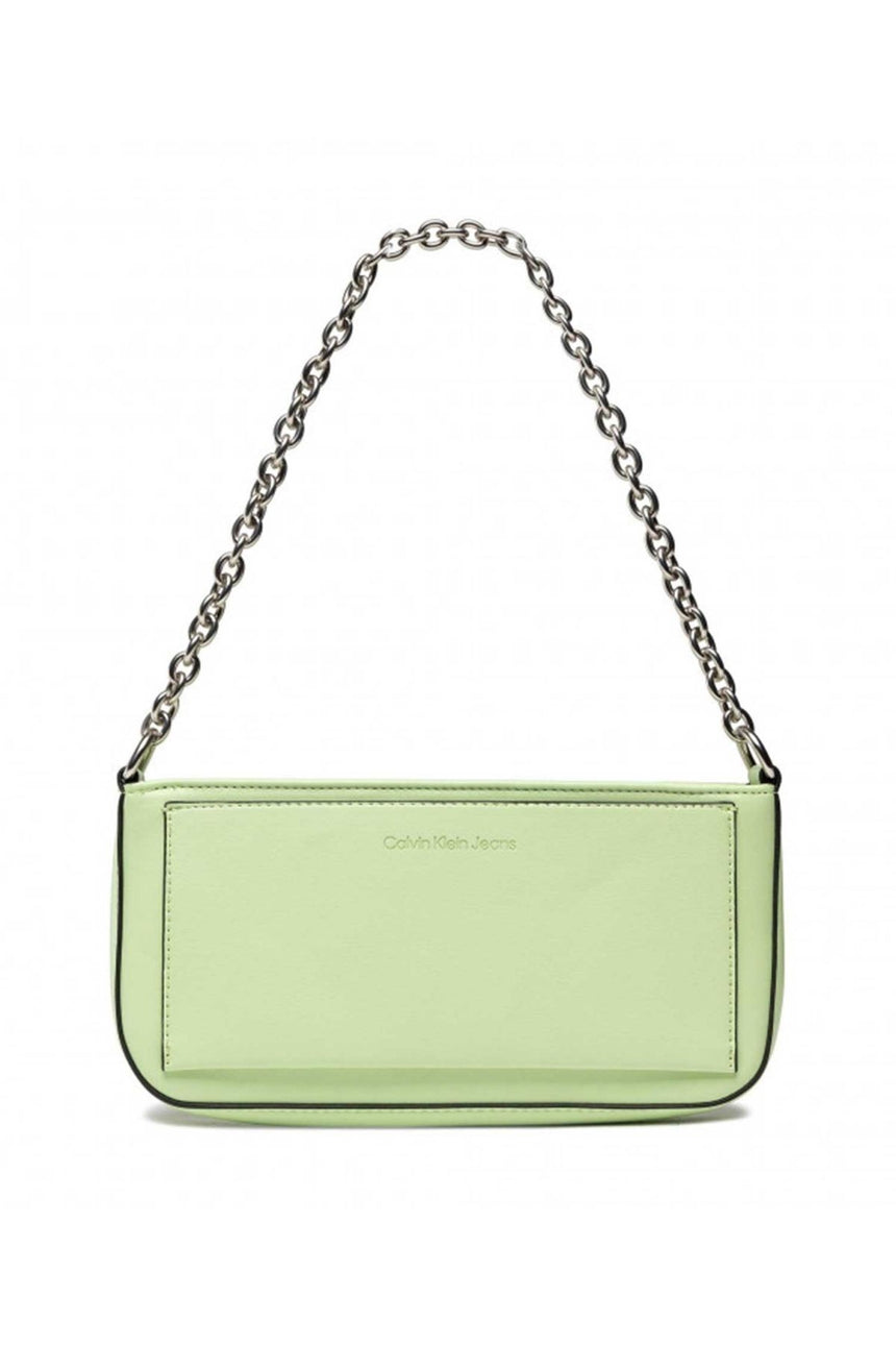 Calvin Klein Fermuarlı Zincir Askılı Kadın Omuz Çantası Exotic Mint