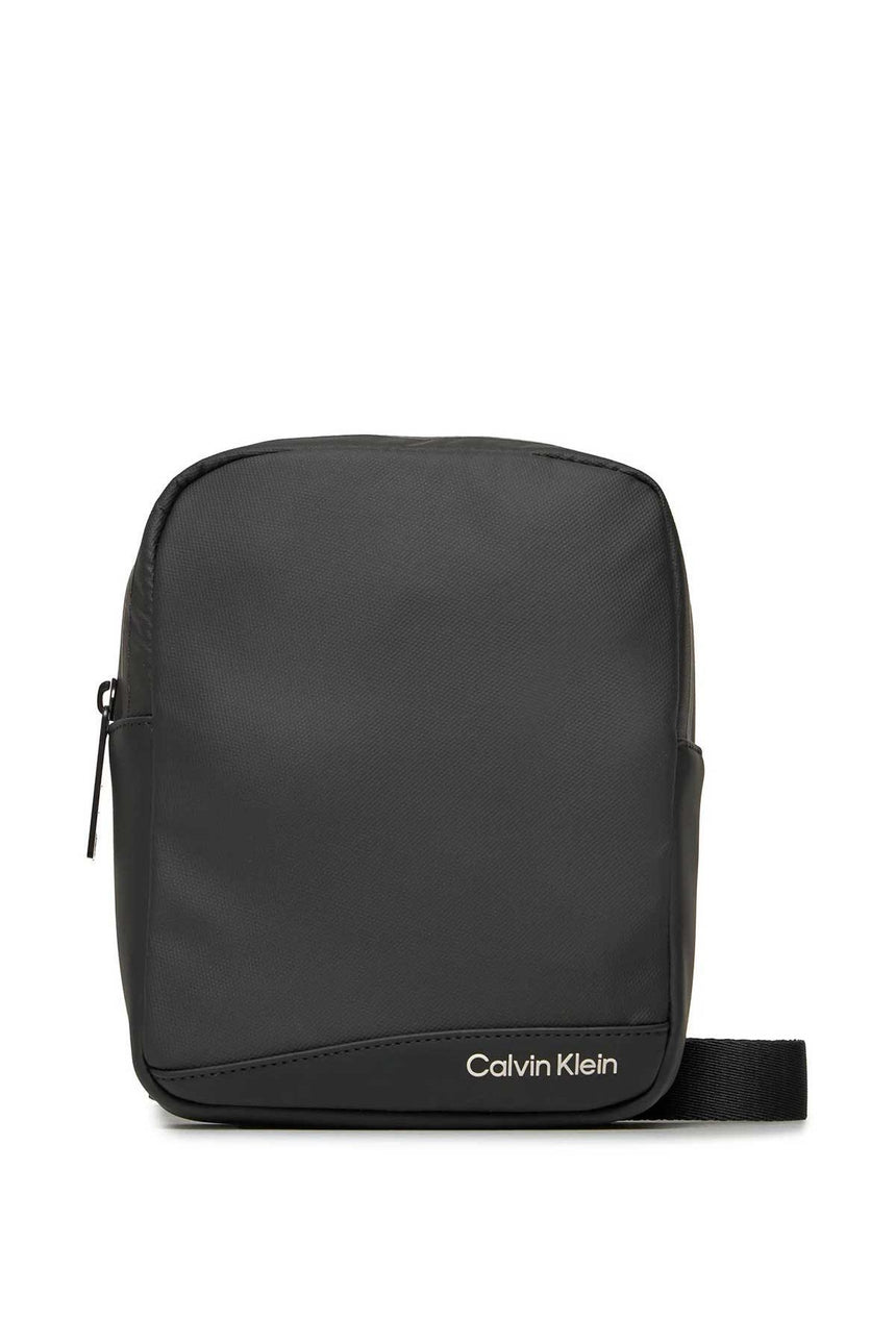 Calvin Klein Rubberized Reporter Çapraz Askılı Çanta Black
