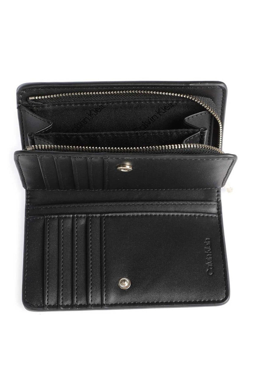 Calvin Klein Re-Lock Bifold French Wallet Cüzdan Black