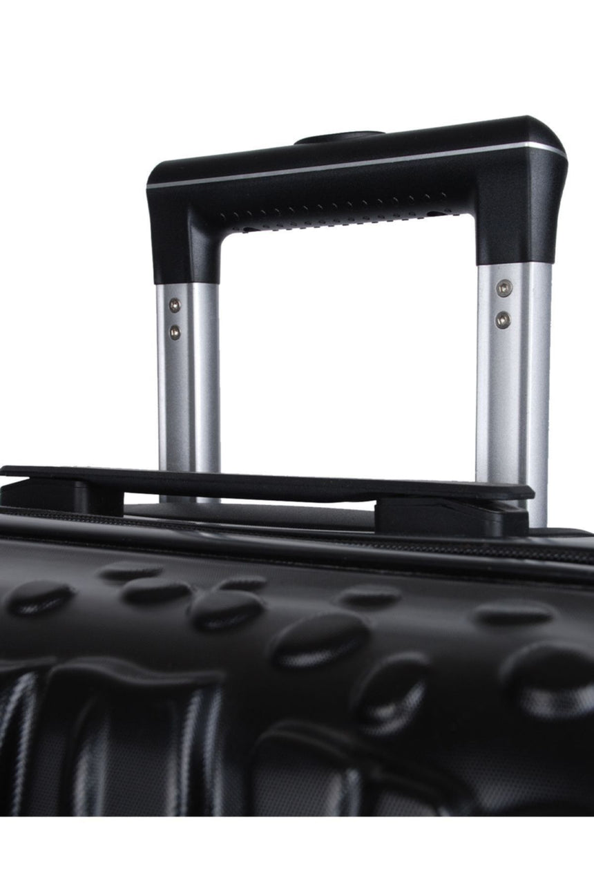 ÇÇS Kroko Kabartma Doku Orta Boy Valiz Siyah