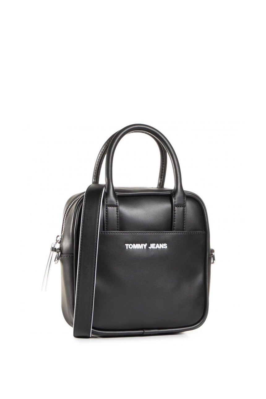 Tommy Hilfiger TJW Femme Pu Satchel Kadın El Çantası Black
