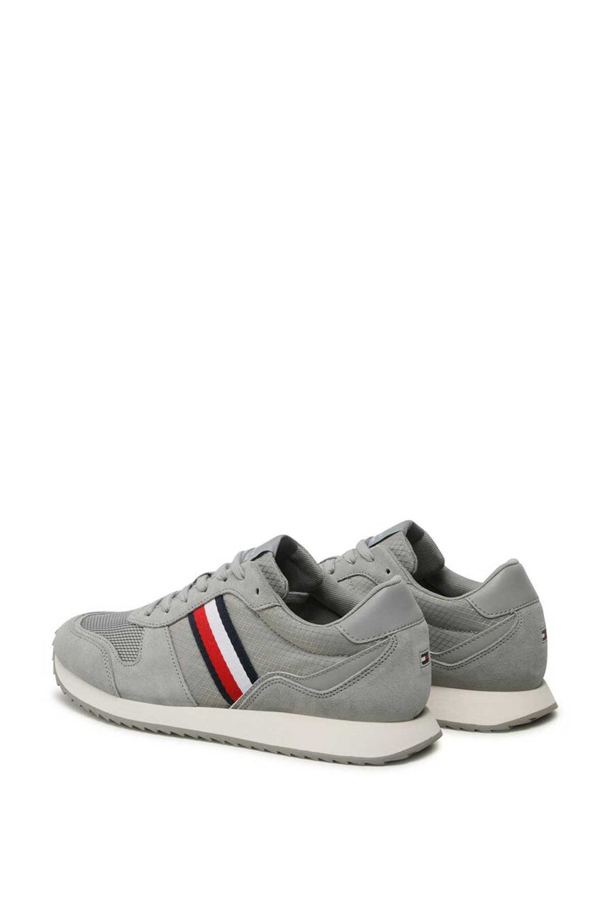 Tommy Hilfiger Runner Evo Mix Erkek Sneakers Grey